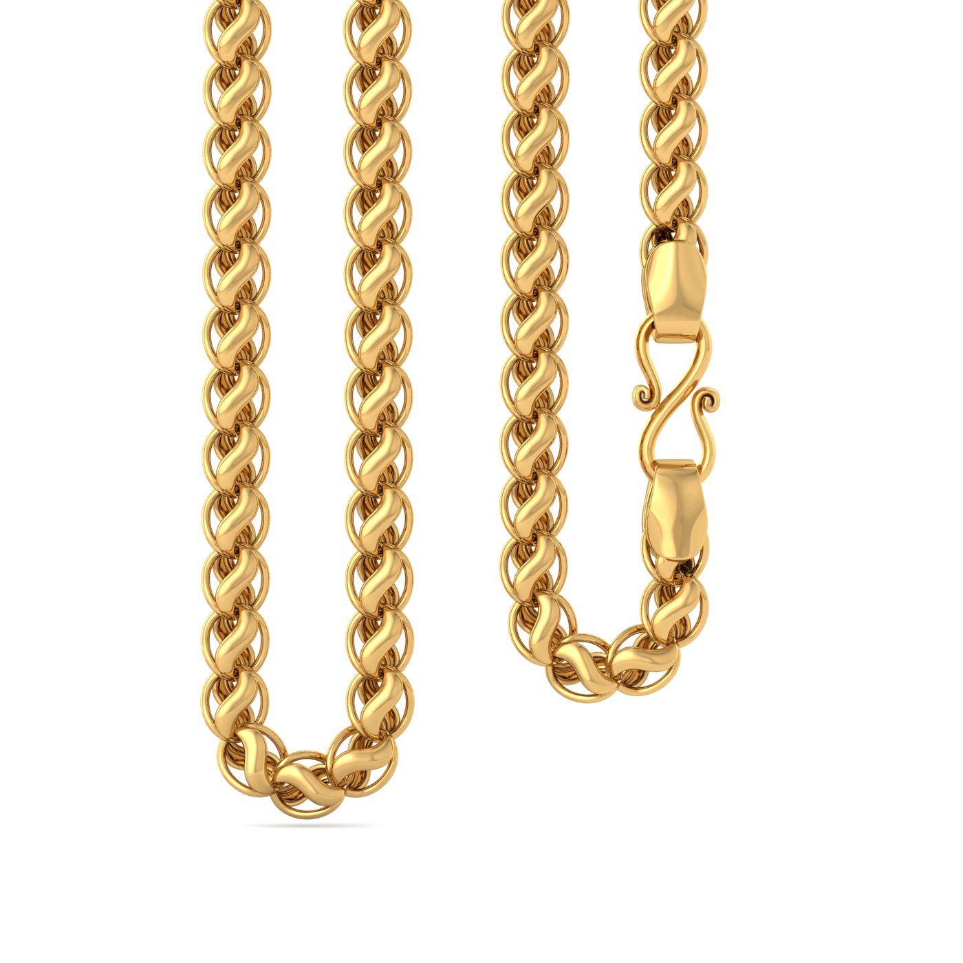 Women Necklace Men Gold Neck Chain, 12 Gram To 30 Gram