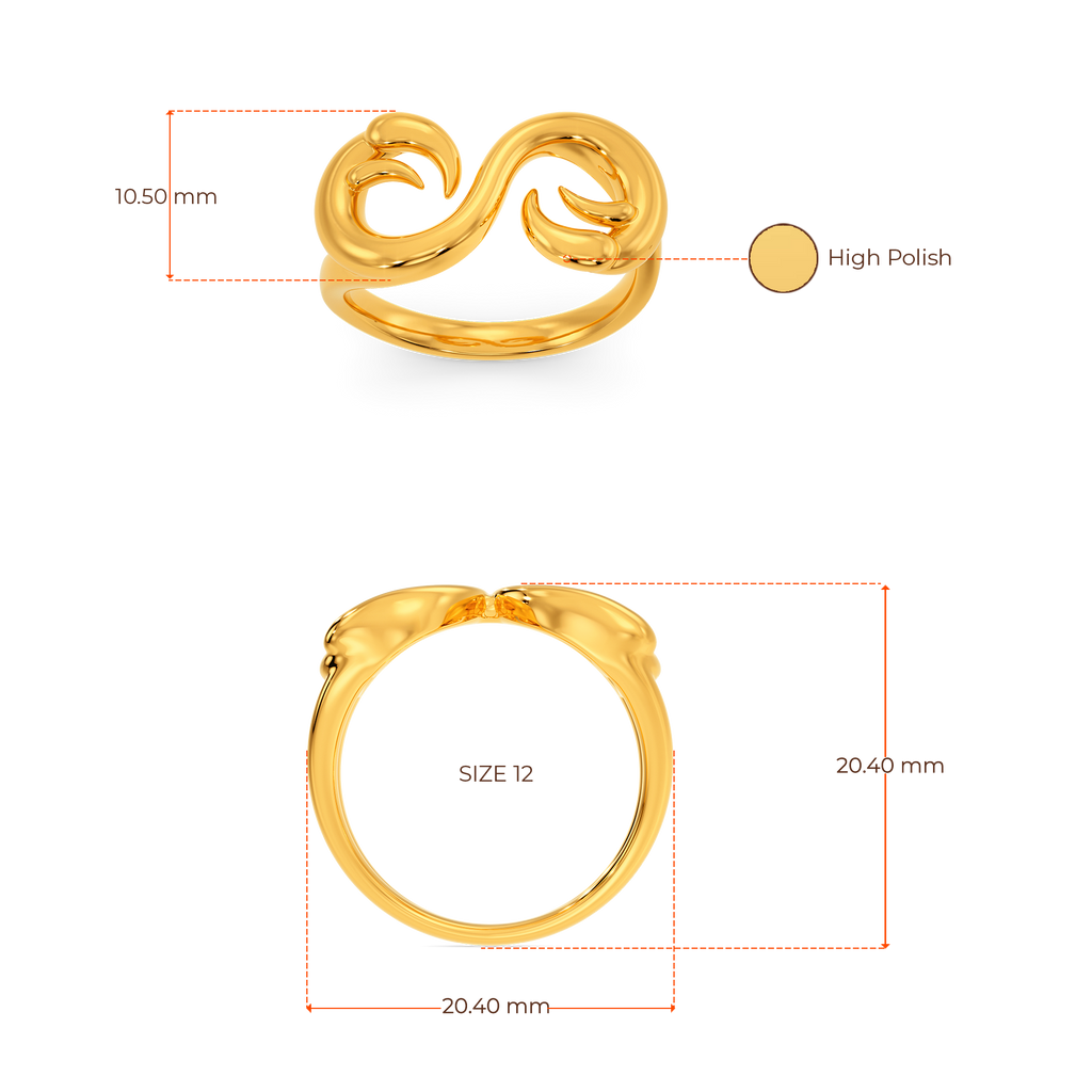 Wild Maze Gold Rings image