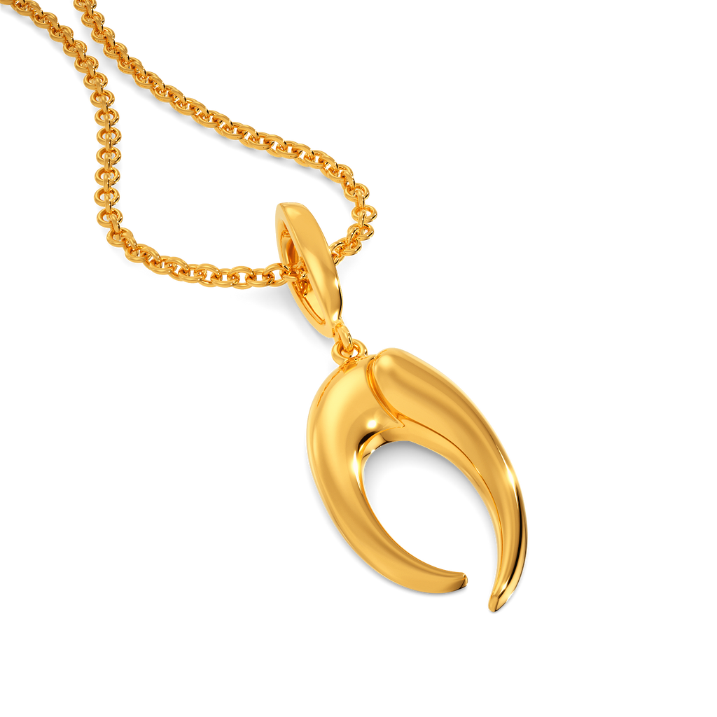 Solitary Hunter Gold Pendants