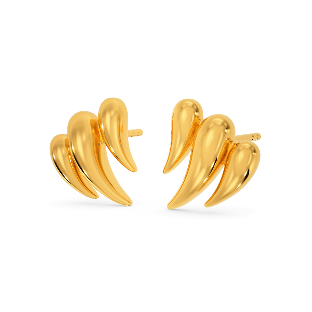 Exotic Power Gold Earrings