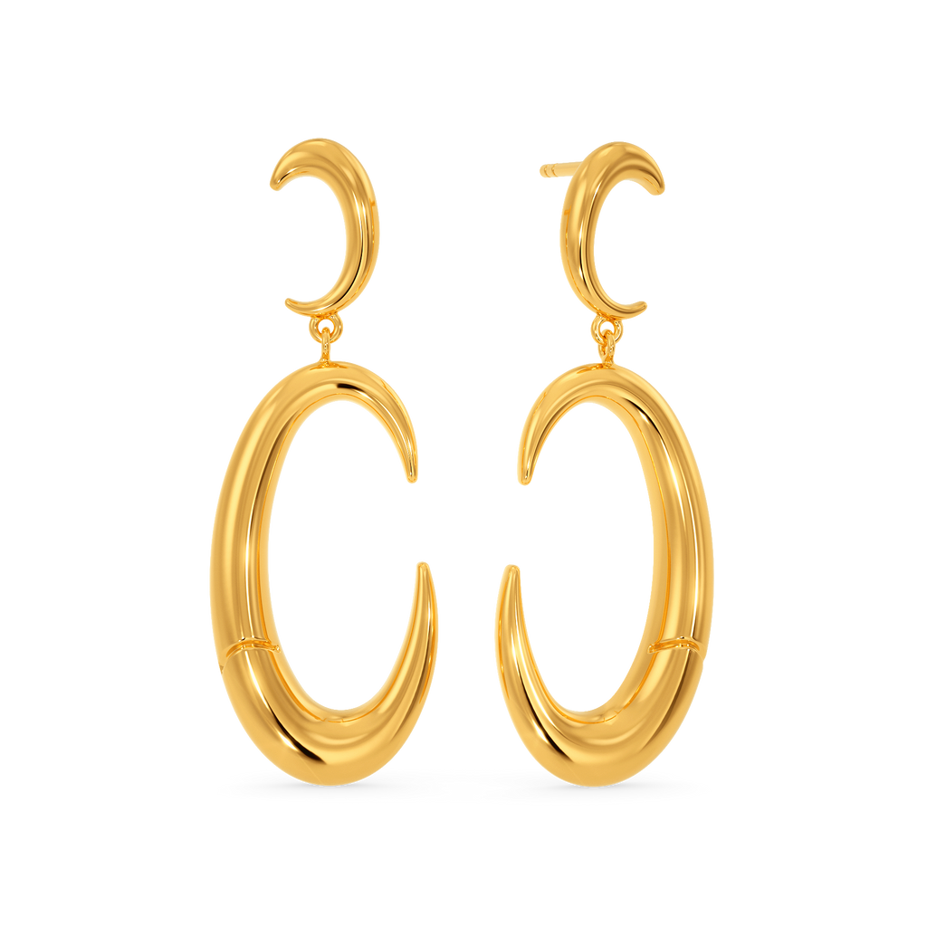 The Untamed Beast Gold Earrings
