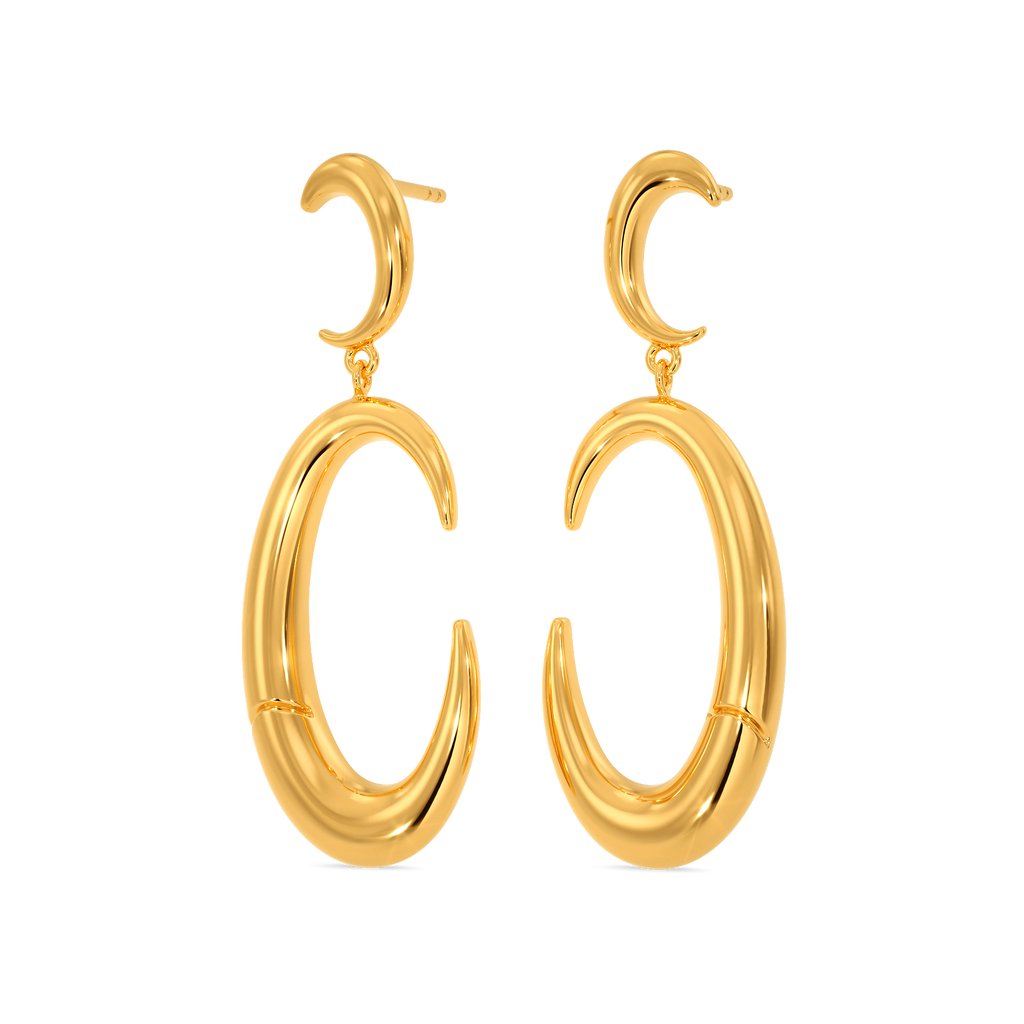The Untamed Beast Gold Earrings