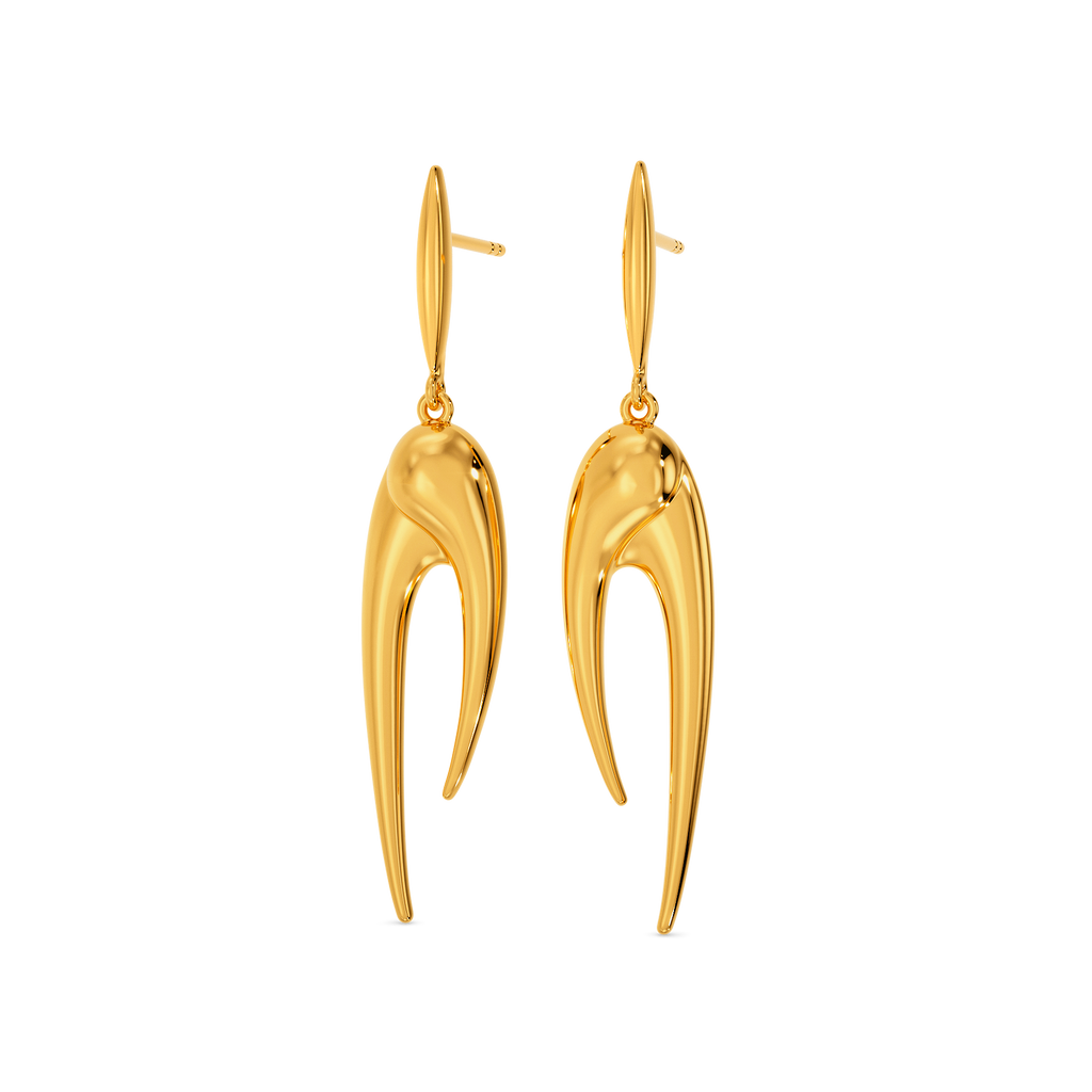 Predator Claws Gold Earrings