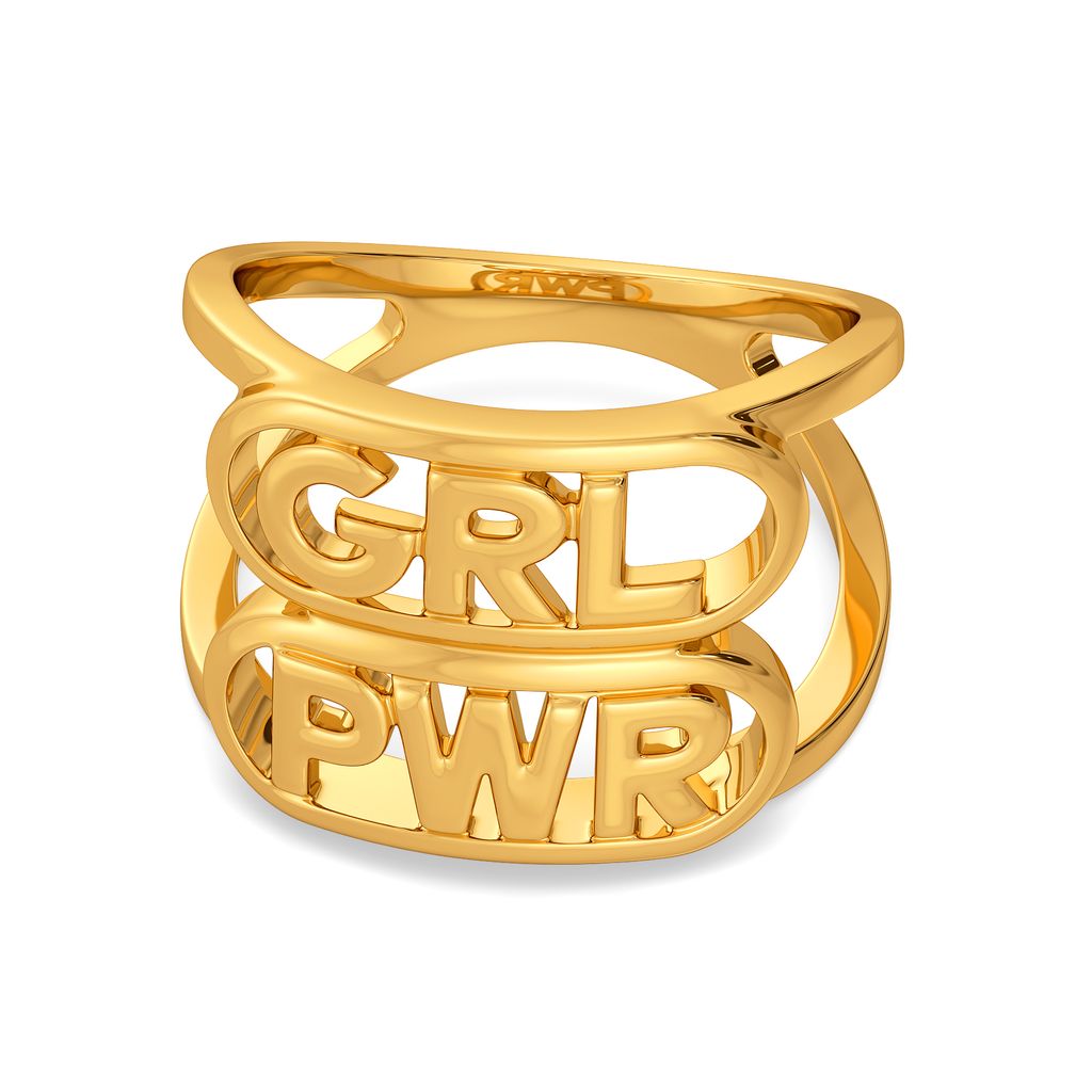 Girl Power Gold Rings alternate view 3