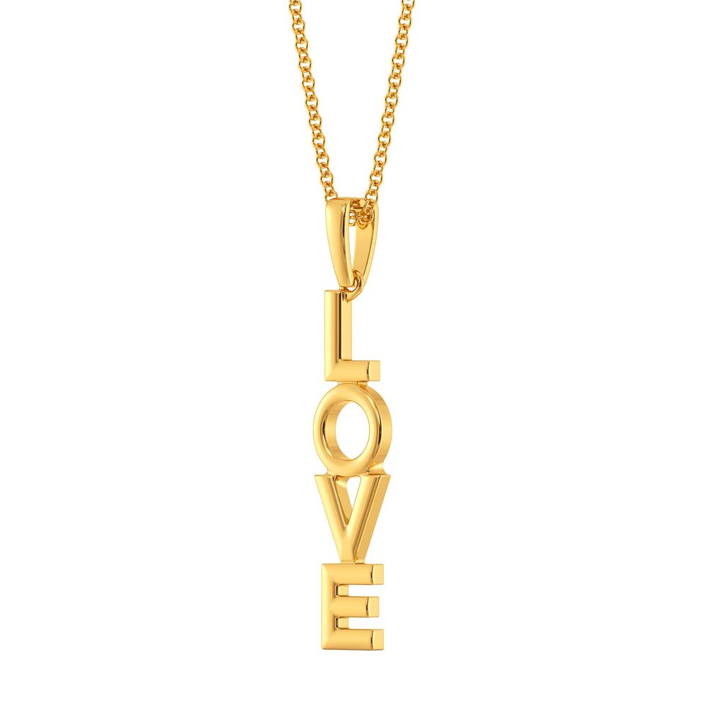 Love Wins Gold Pendants