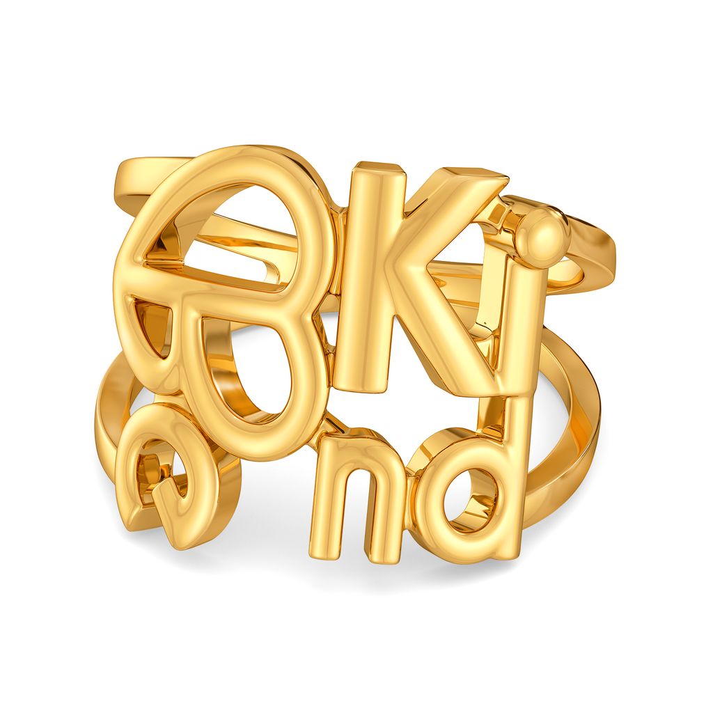Be Kind Gold Rings alternate view 3