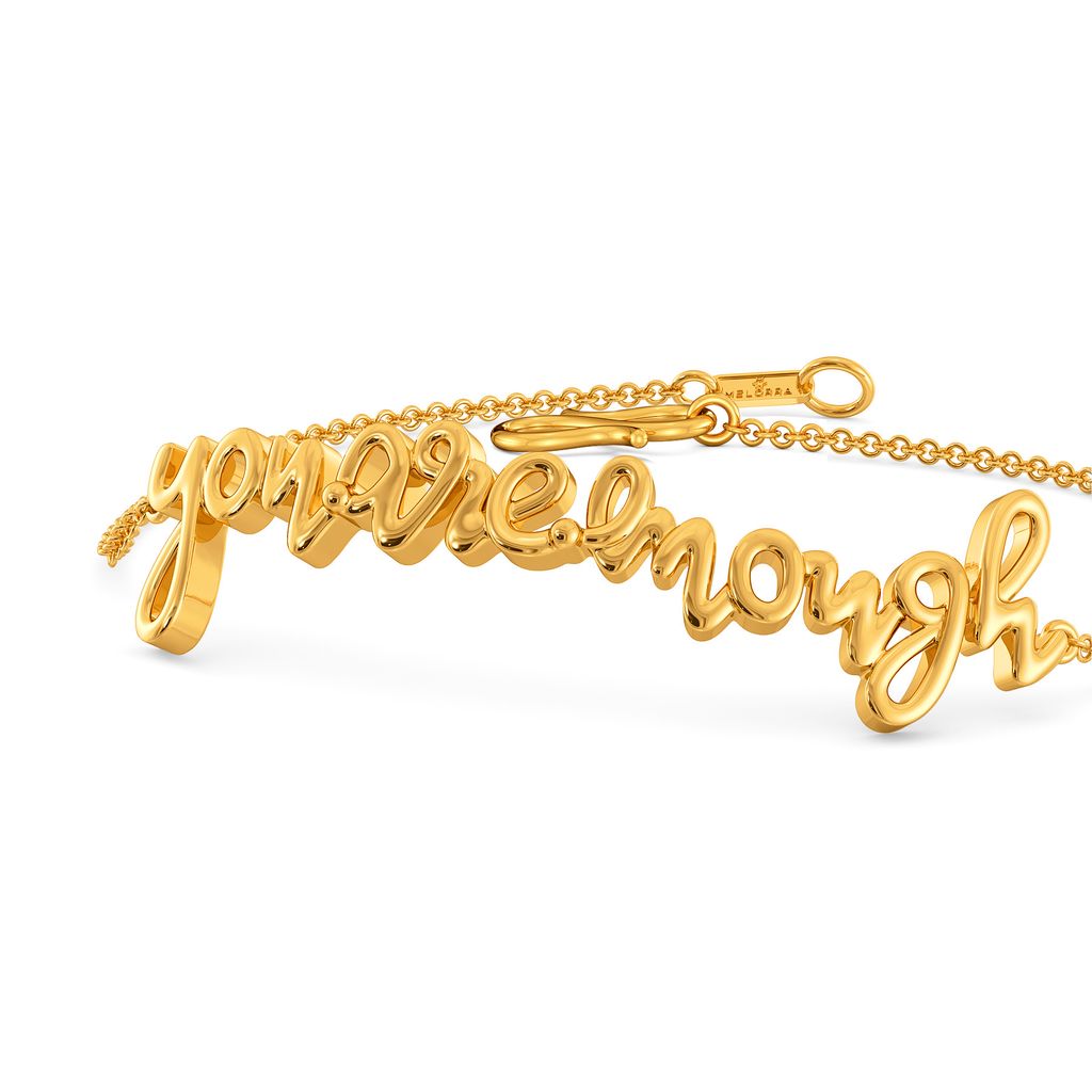 You Are Enough Gold Bracelets