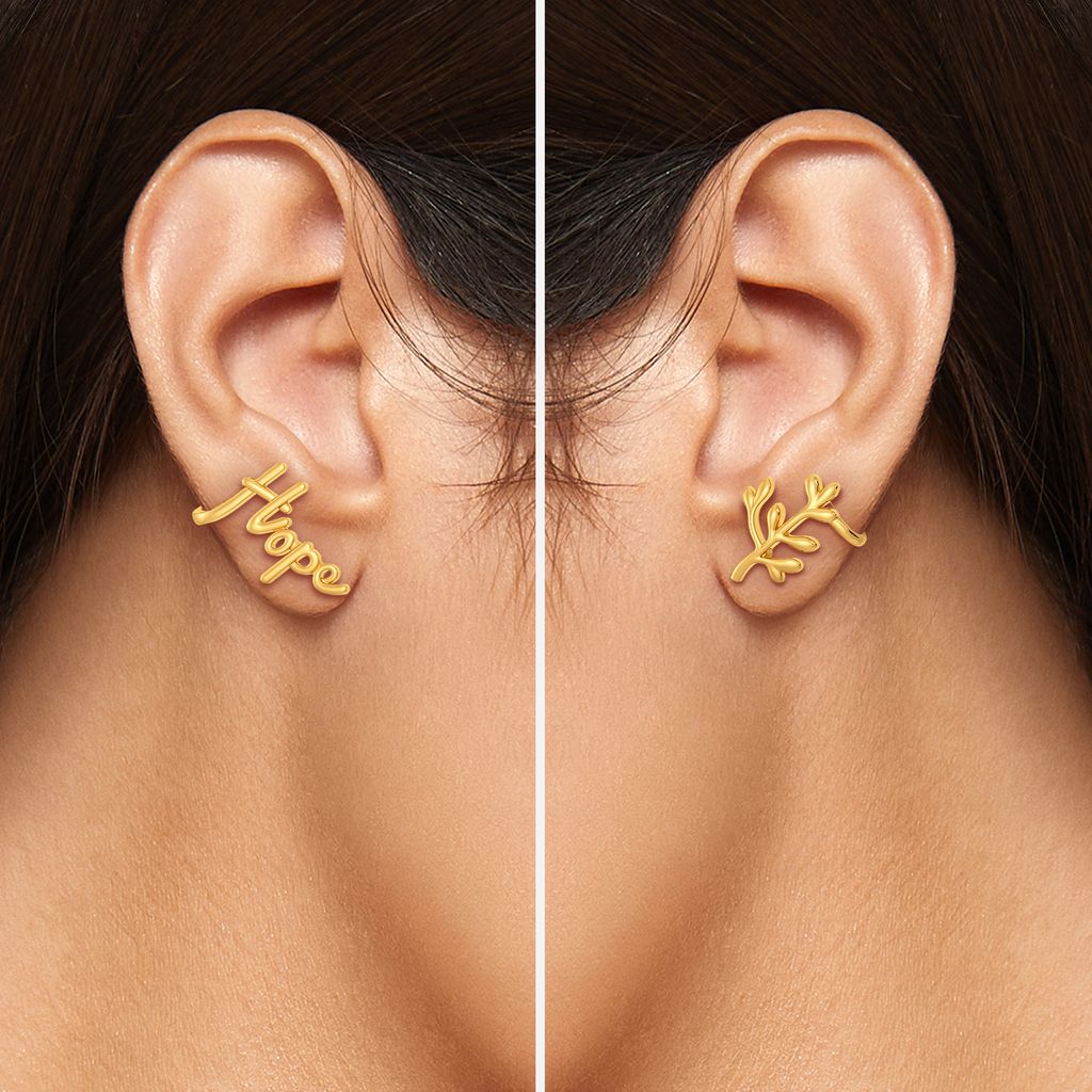 Spirit of Hope Gold Earrings