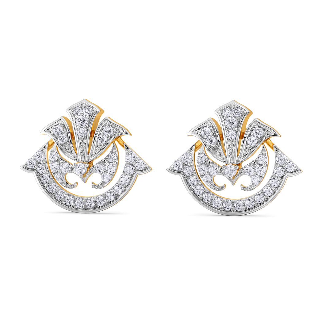 Deco Motives Diamond Earrings