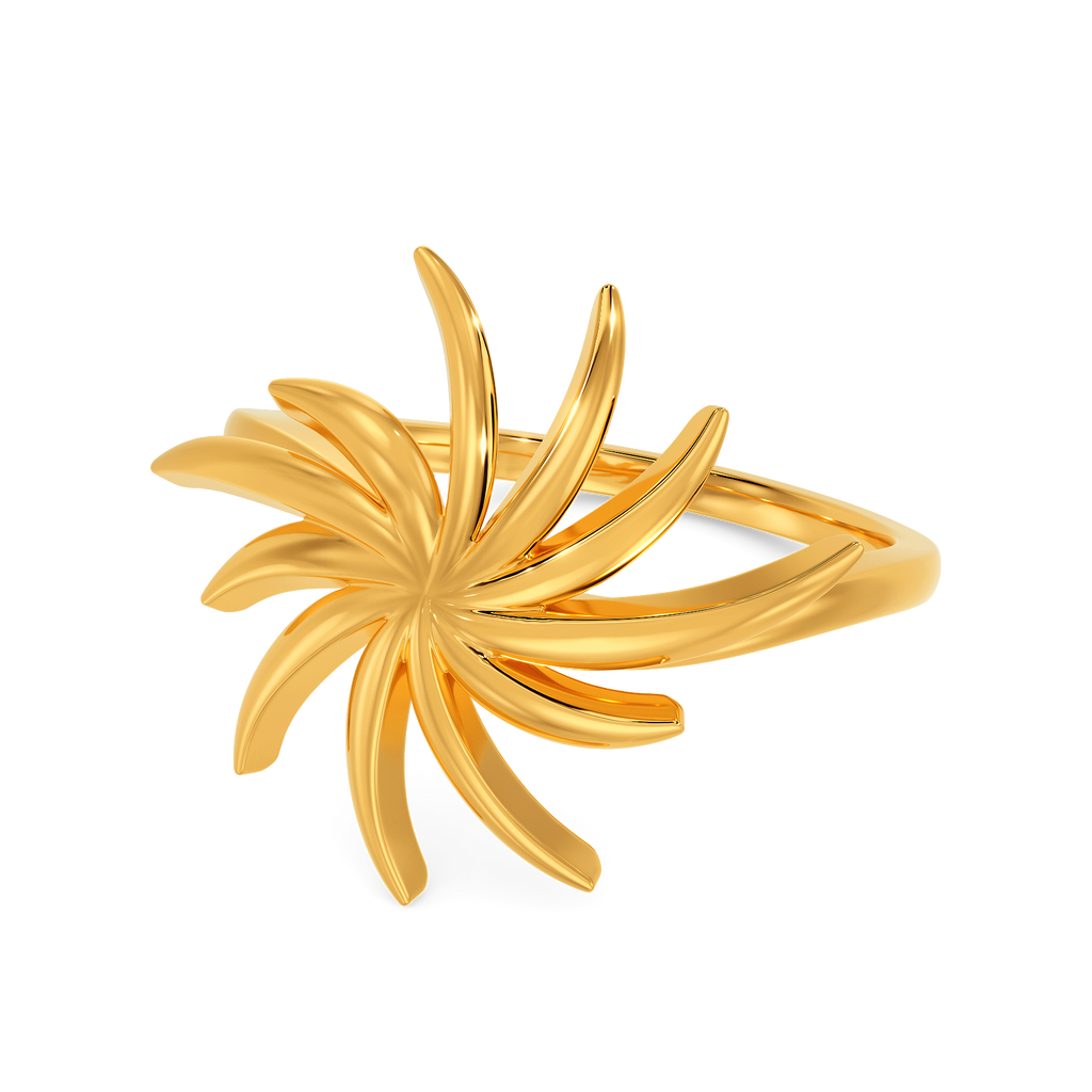 Pretty Party Plumes Gold Rings alternate view 2