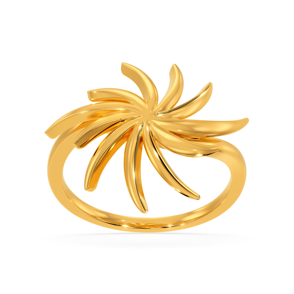 Pretty Party Plumes Gold Rings alternate view 3