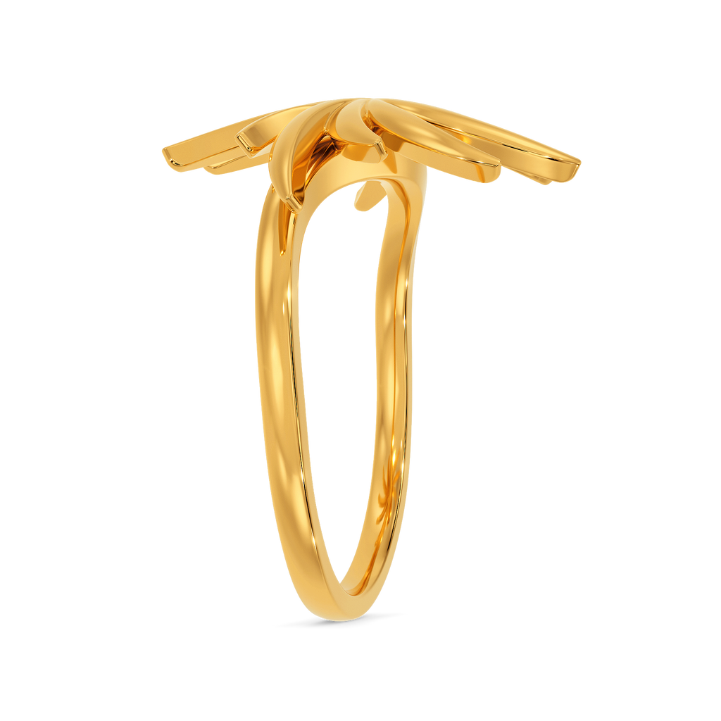Pretty Party Plumes Gold Rings image