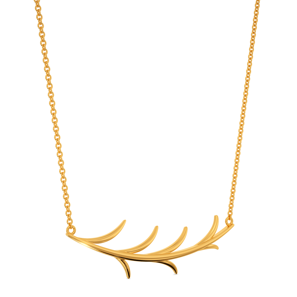 Pretty Party Plumes Gold Necklaces