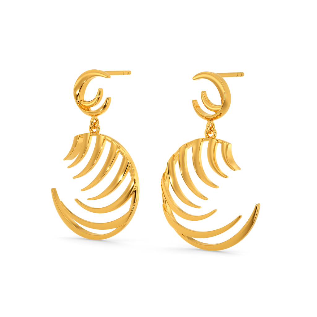Feather Perfect Gold Earrings