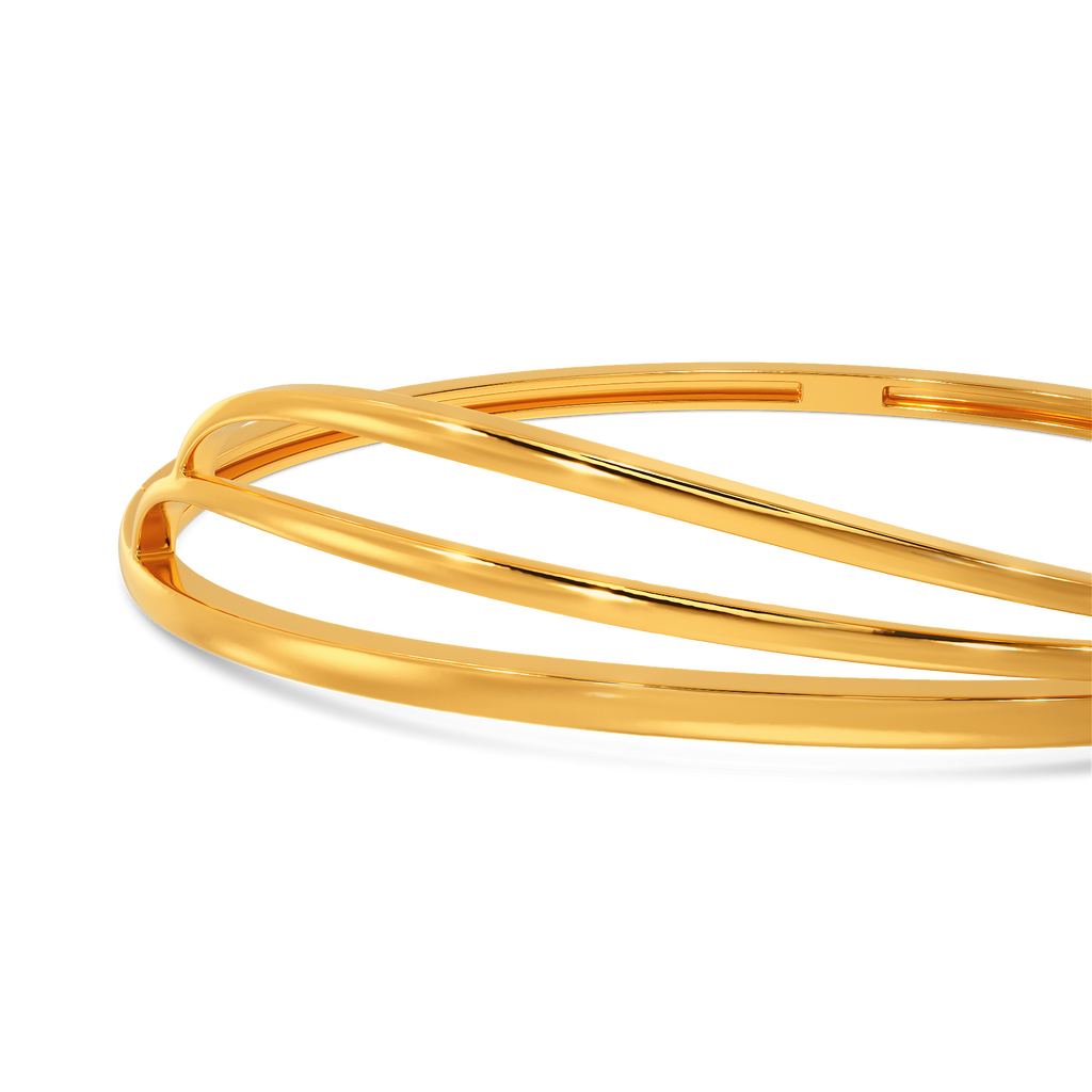 Feather Perfect Gold Bangles