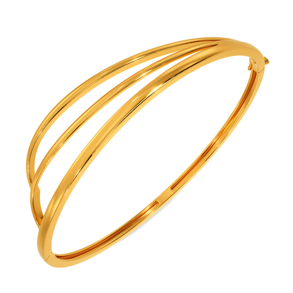 Feather Perfect Gold Bangles