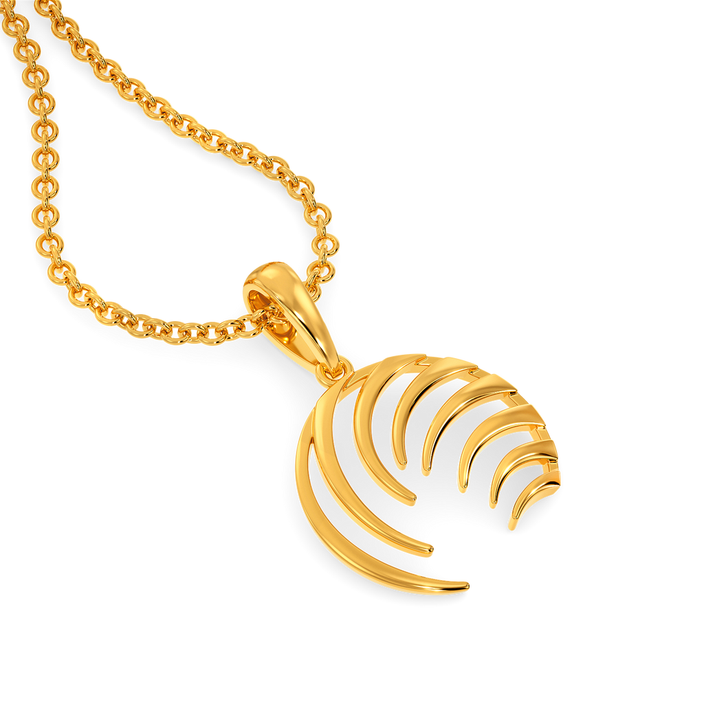Feather Perfect Gold Pendants