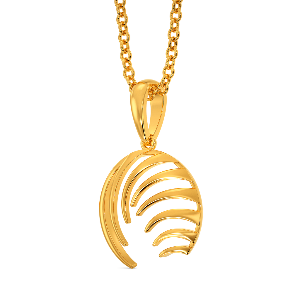 Feather Perfect Gold Pendants