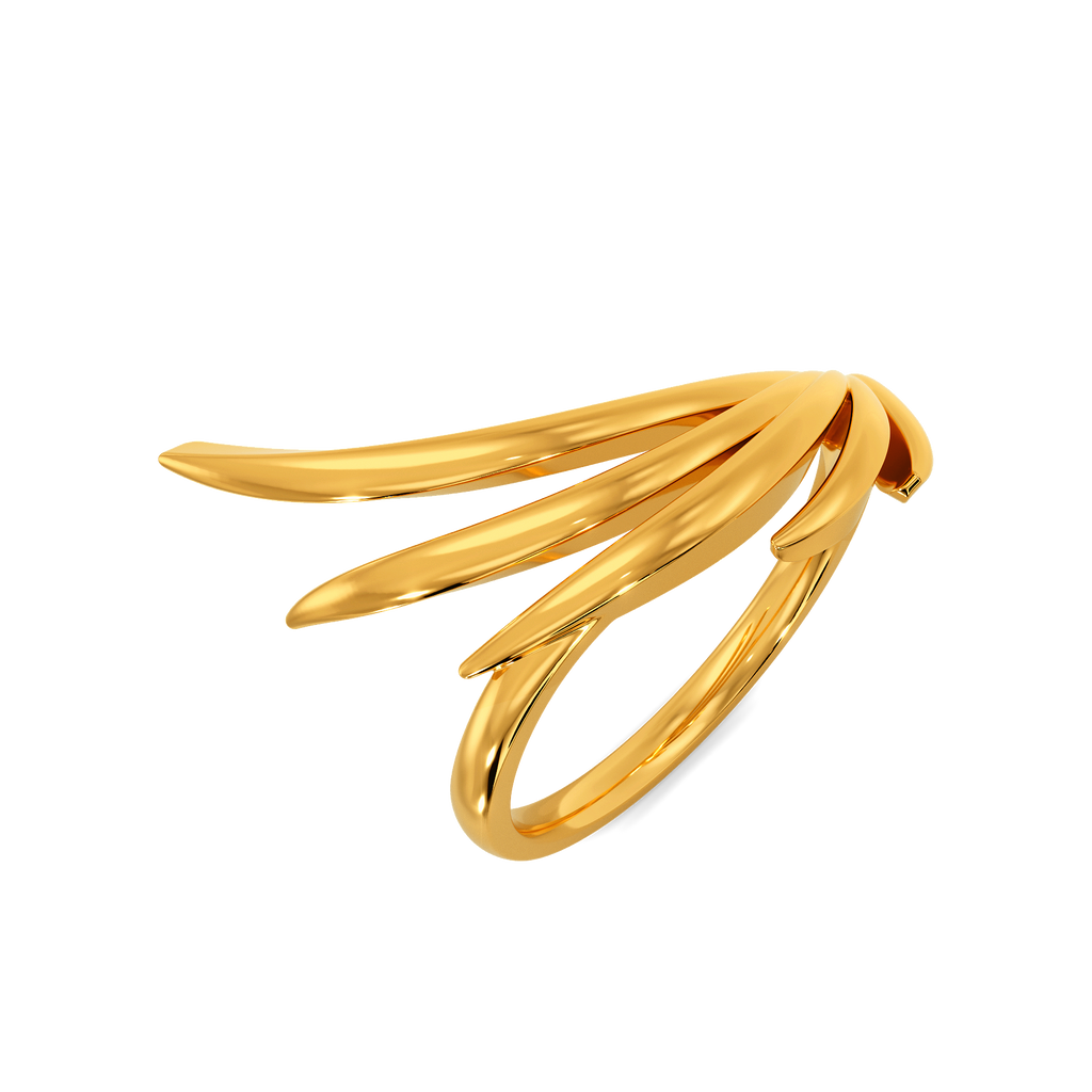 Feather Frenzy Gold Rings alternate view 3