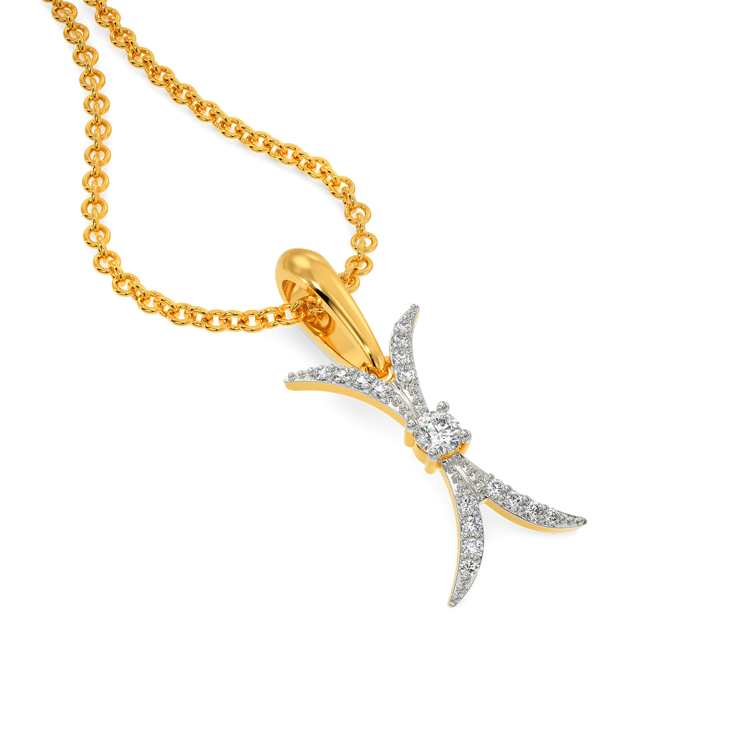 Feather Touch Diamond Pendants