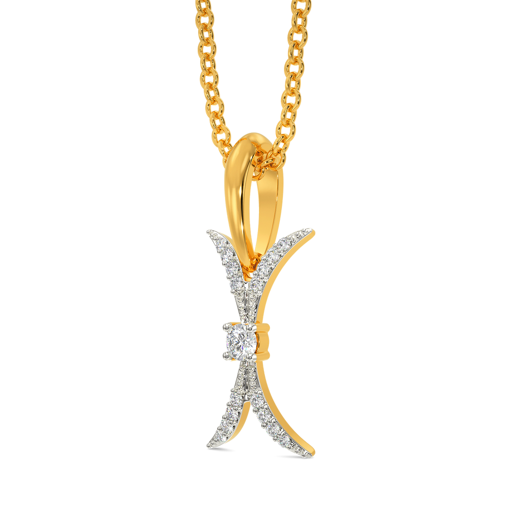 Feather Touch Diamond Pendants