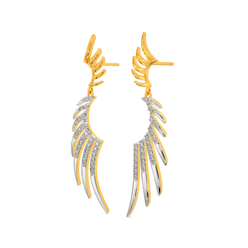 Feather Dream Diamond Earrings