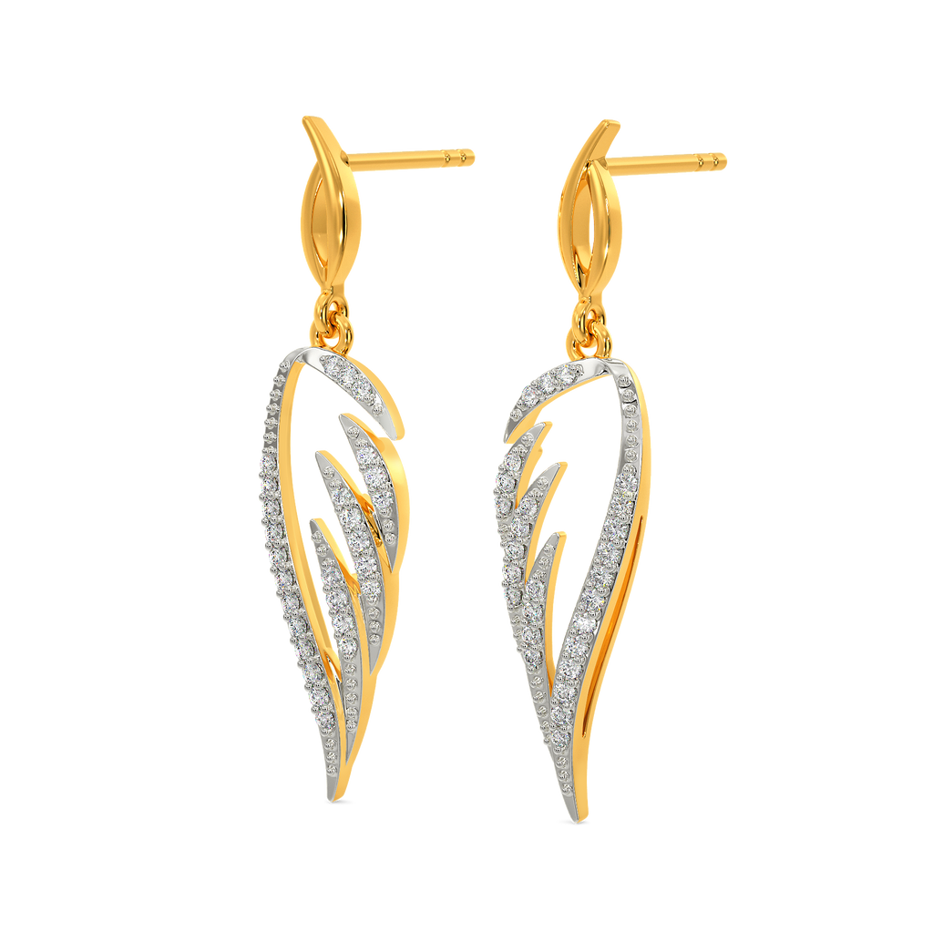 Feather It Up Diamond Earrings