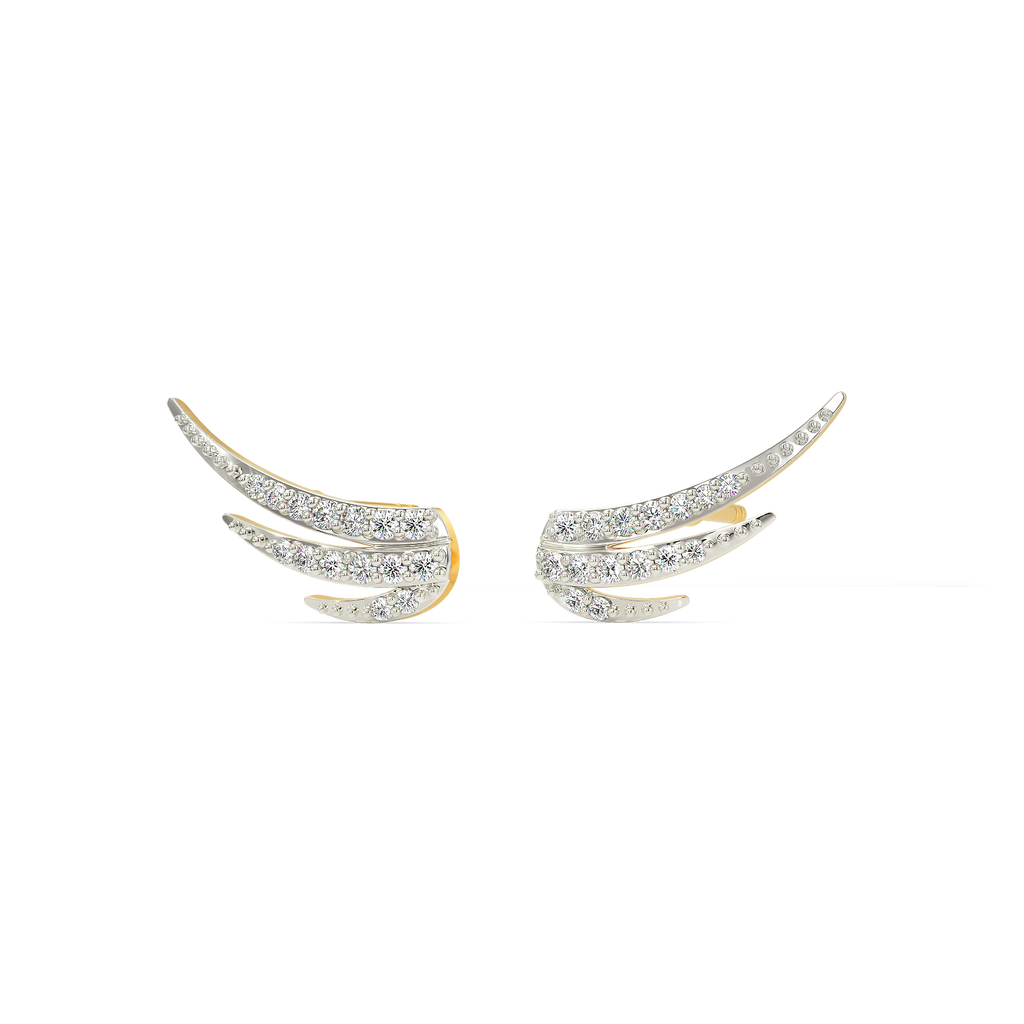 Feather It Up Diamond Earrings