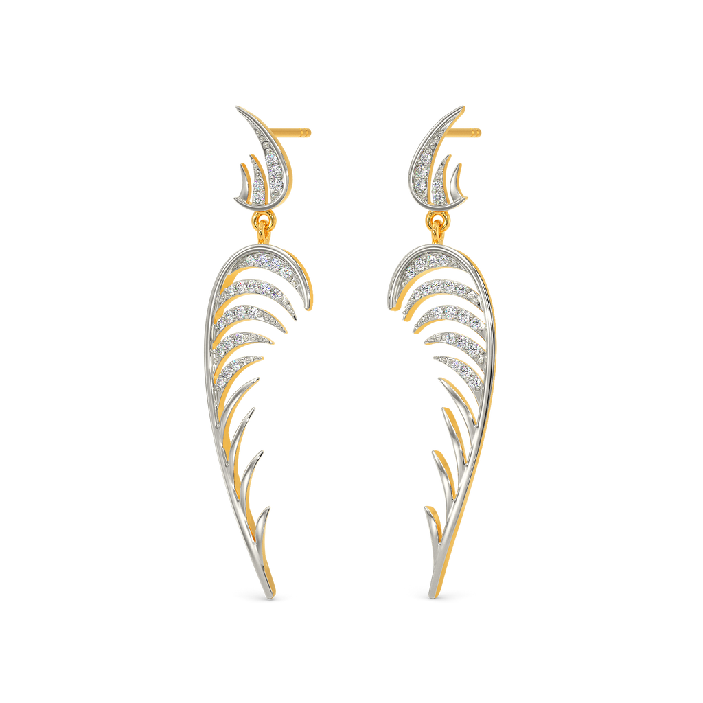 Ruffled Dreams Diamond Earrings