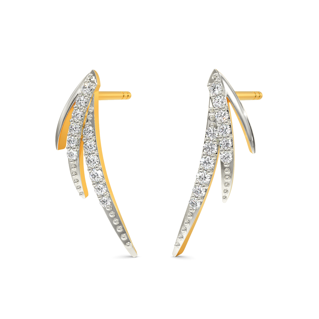 Feathers Fluft Diamond Earrings