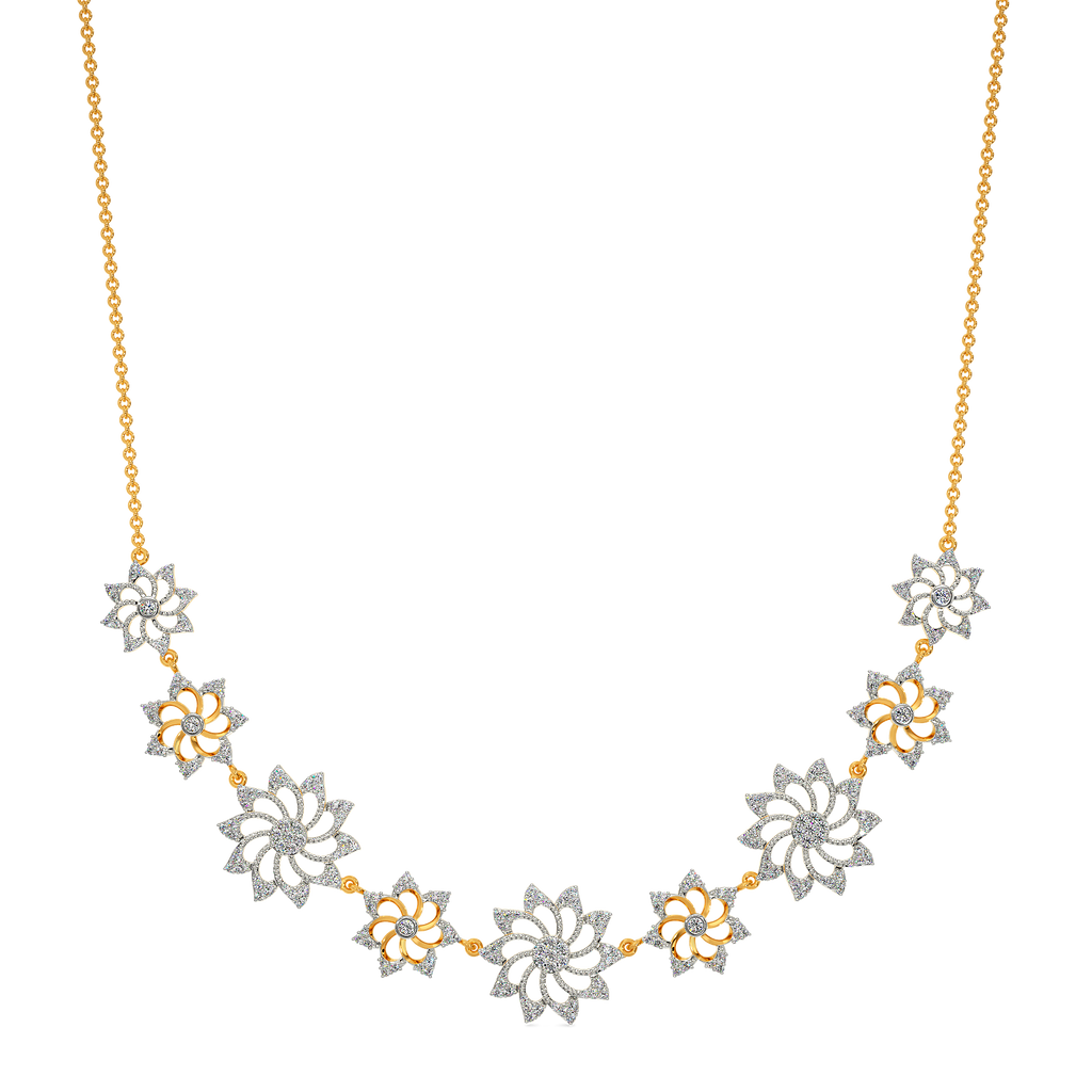 Blossom Bouquet Diamond Necklaces