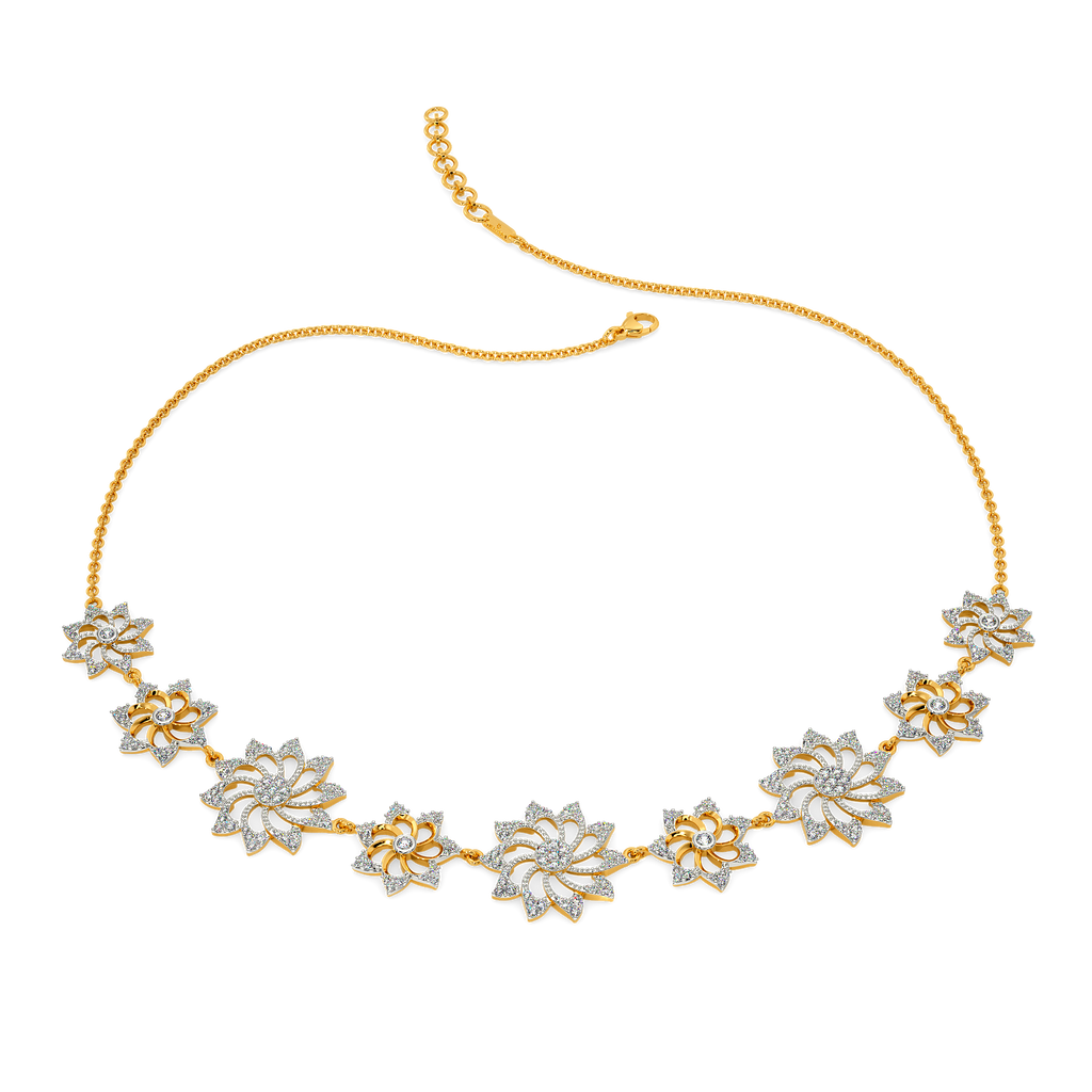 Blossom Bouquet Diamond Necklaces