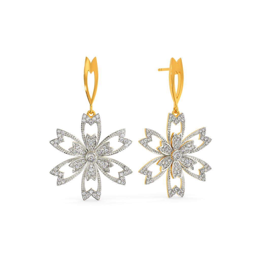 Floral Fantasia Diamond Earrings