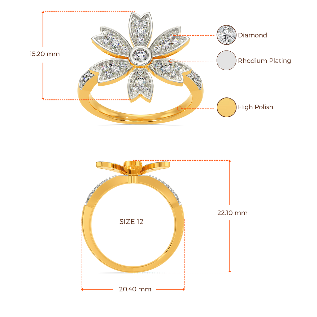 Floral Fantasia Diamond Rings image