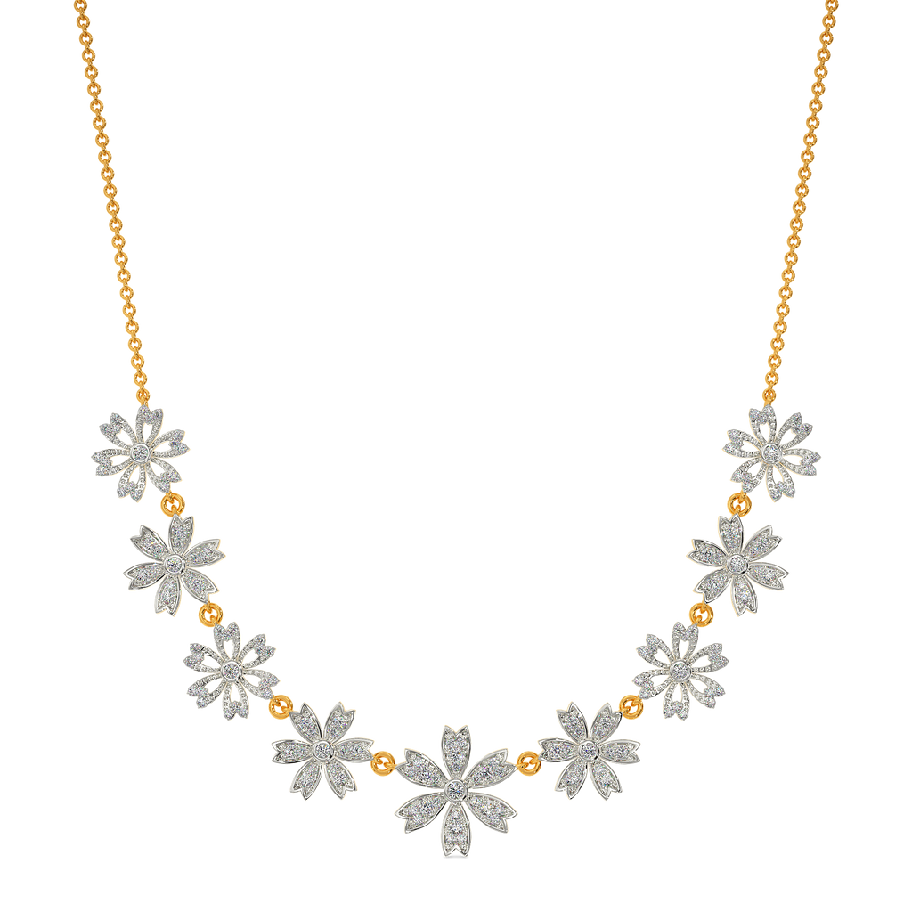 Floral Fantasia Diamond Necklaces