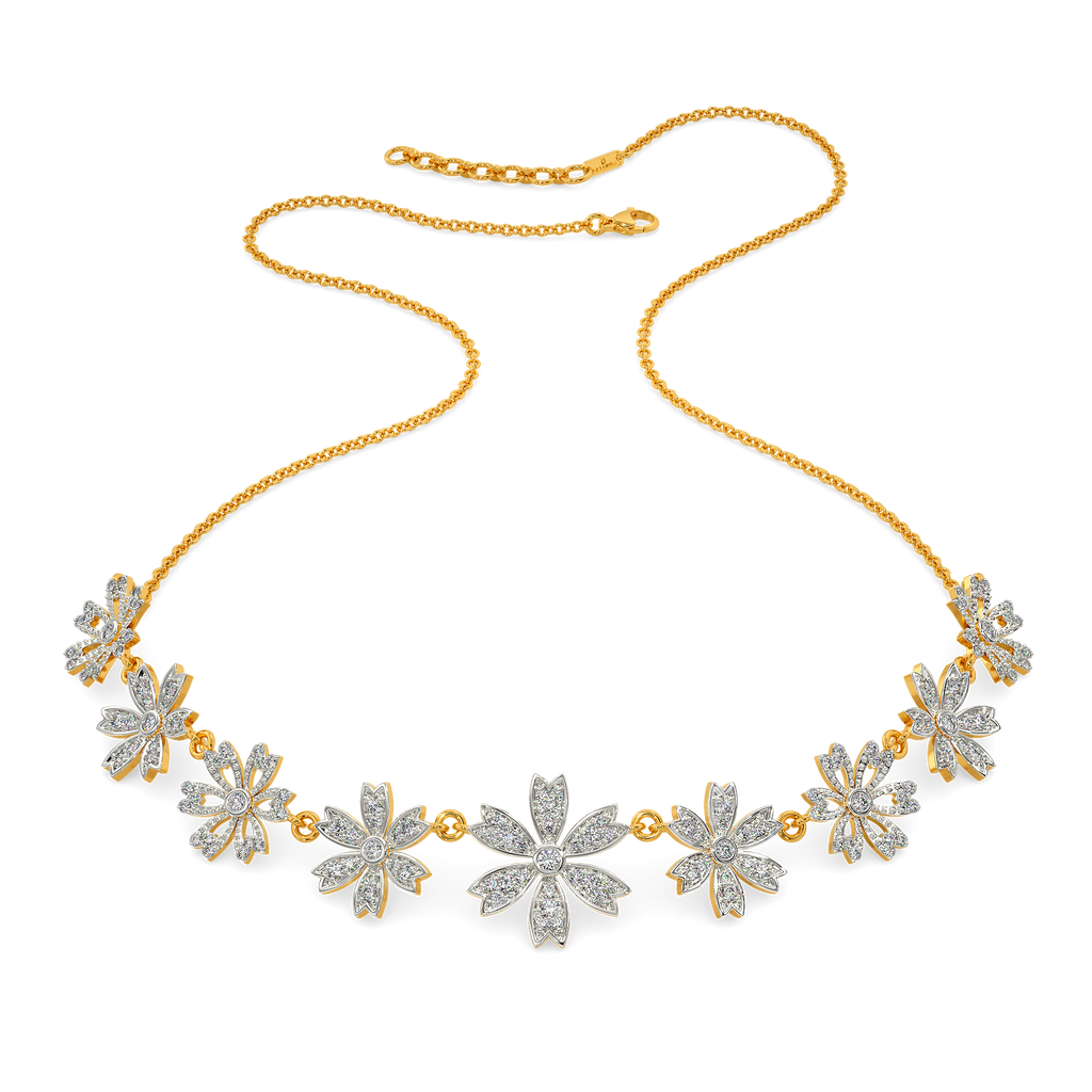 Floral Fantasia Diamond Necklaces