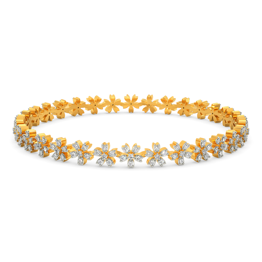 Floral Fantasia Diamond Bangles