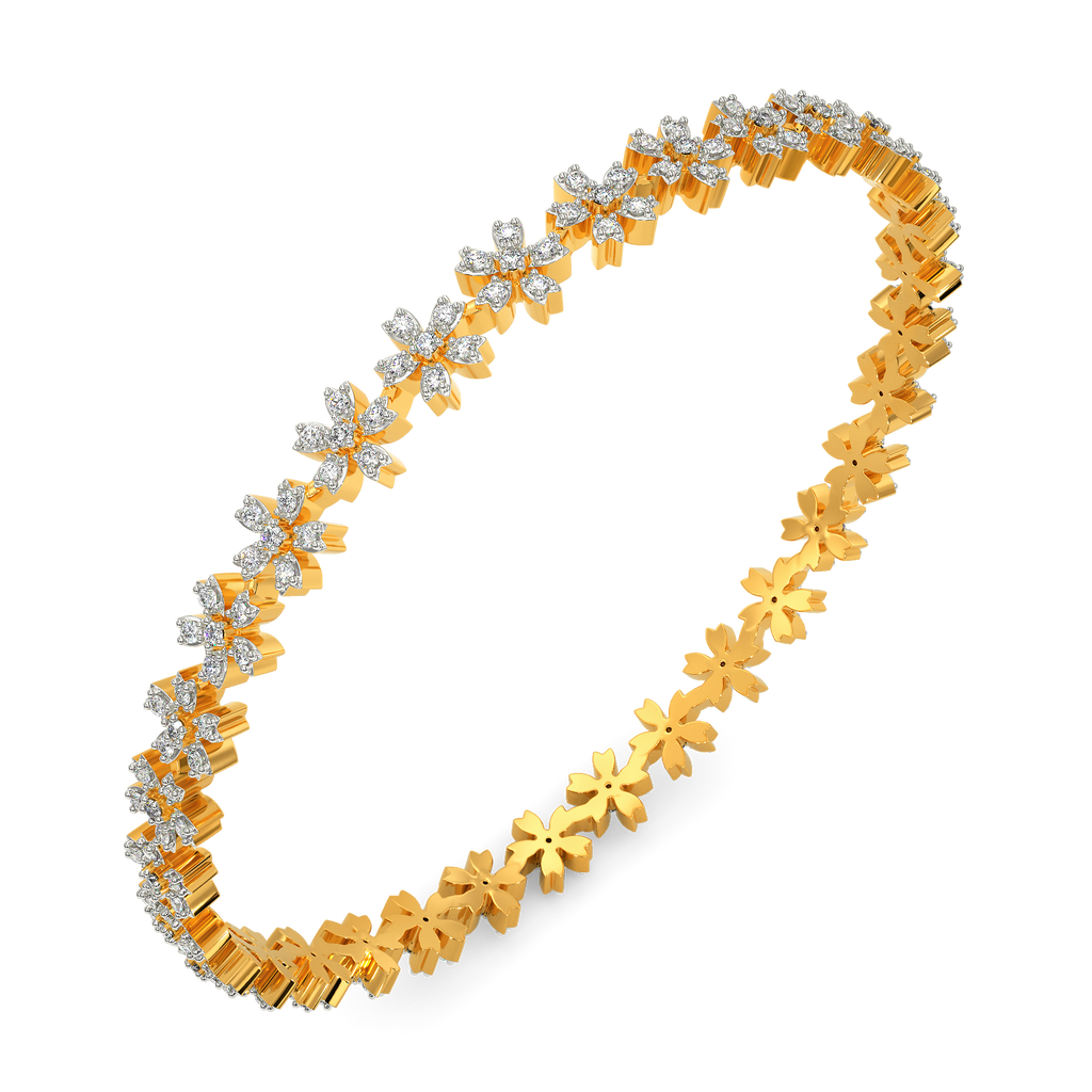 Floral Fantasia Diamond Bangles