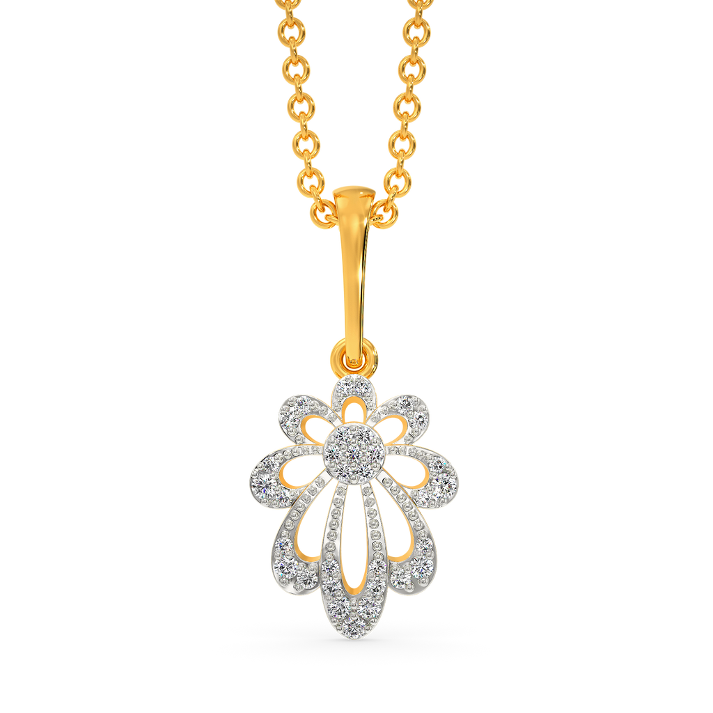 Petal Whispers Diamond Pendants