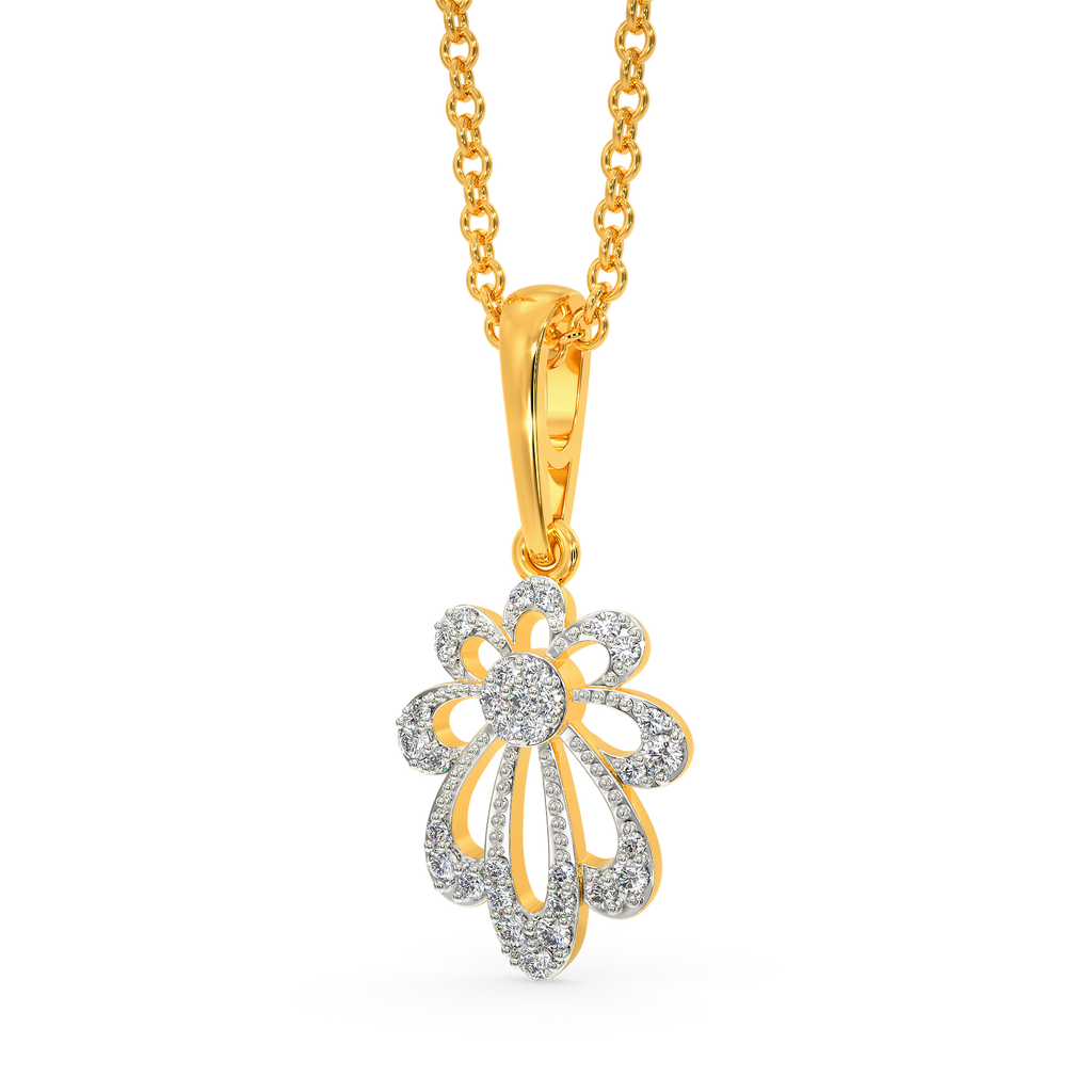 Petal Whispers Diamond Pendants