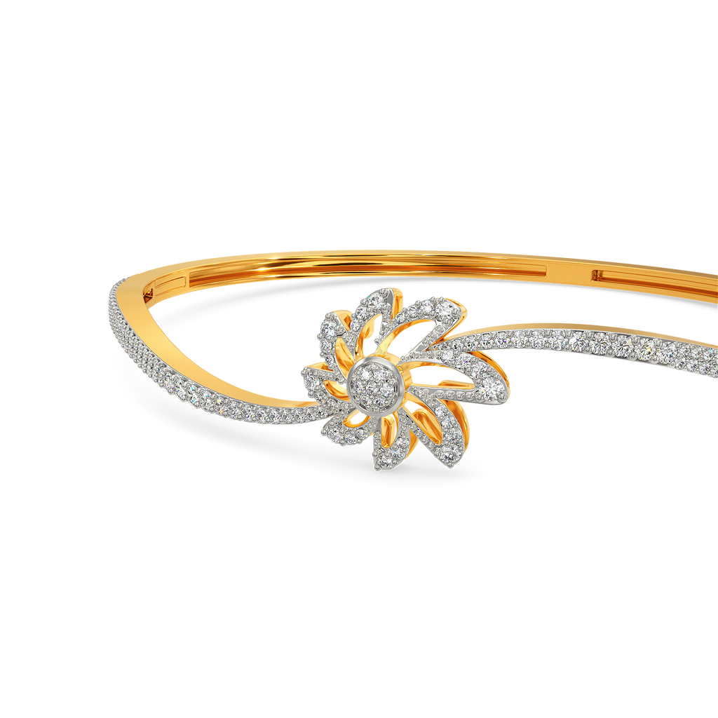In a Floral Dream Diamond Bangles