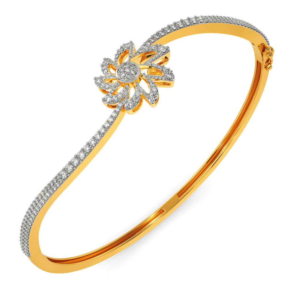 In a Floral Dream Diamond Bangles