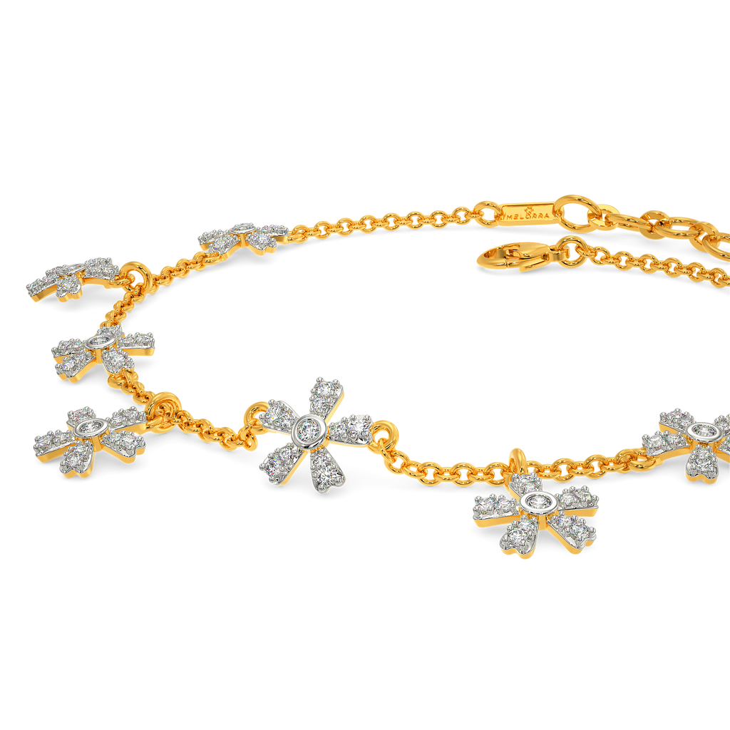 Flora Sparkle Diamond Bracelets