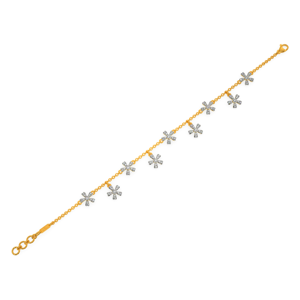 Flora Sparkle Diamond Bracelets