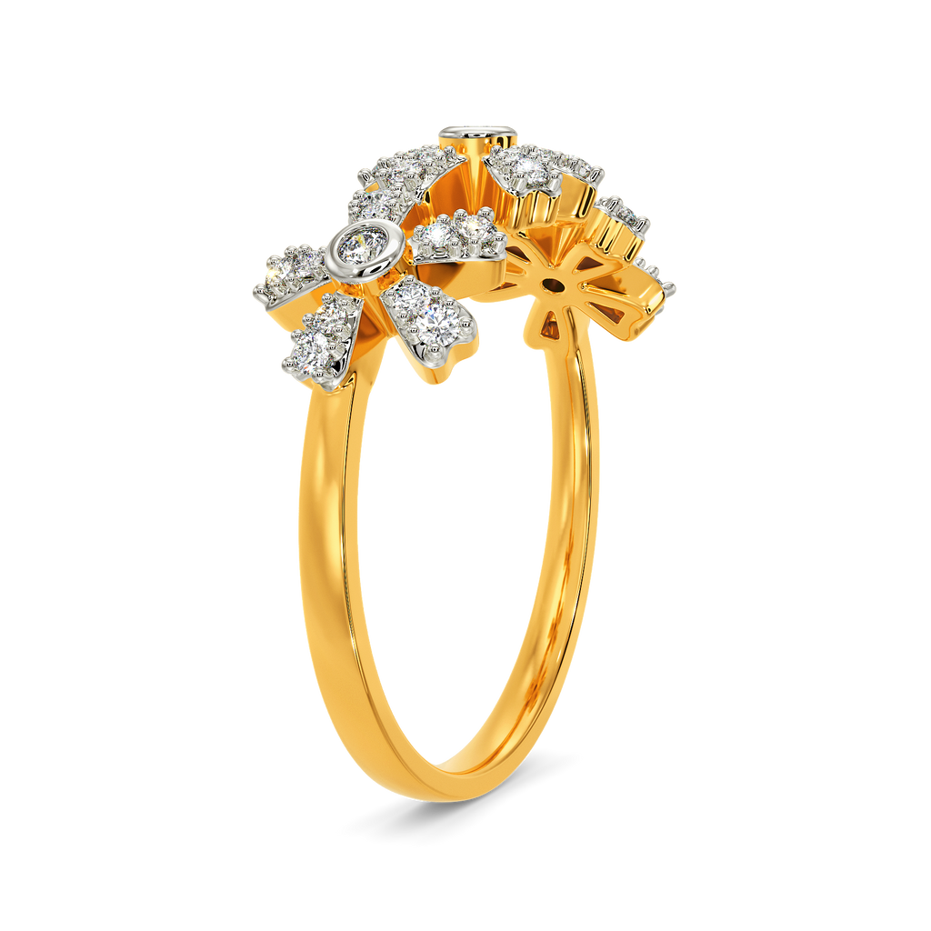 Flora Sparkle Diamond Rings image