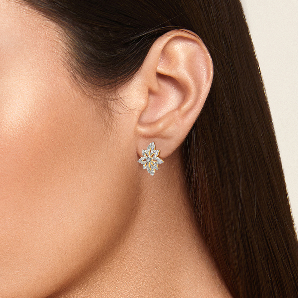 Whimsical Blooms Diamond Earrings