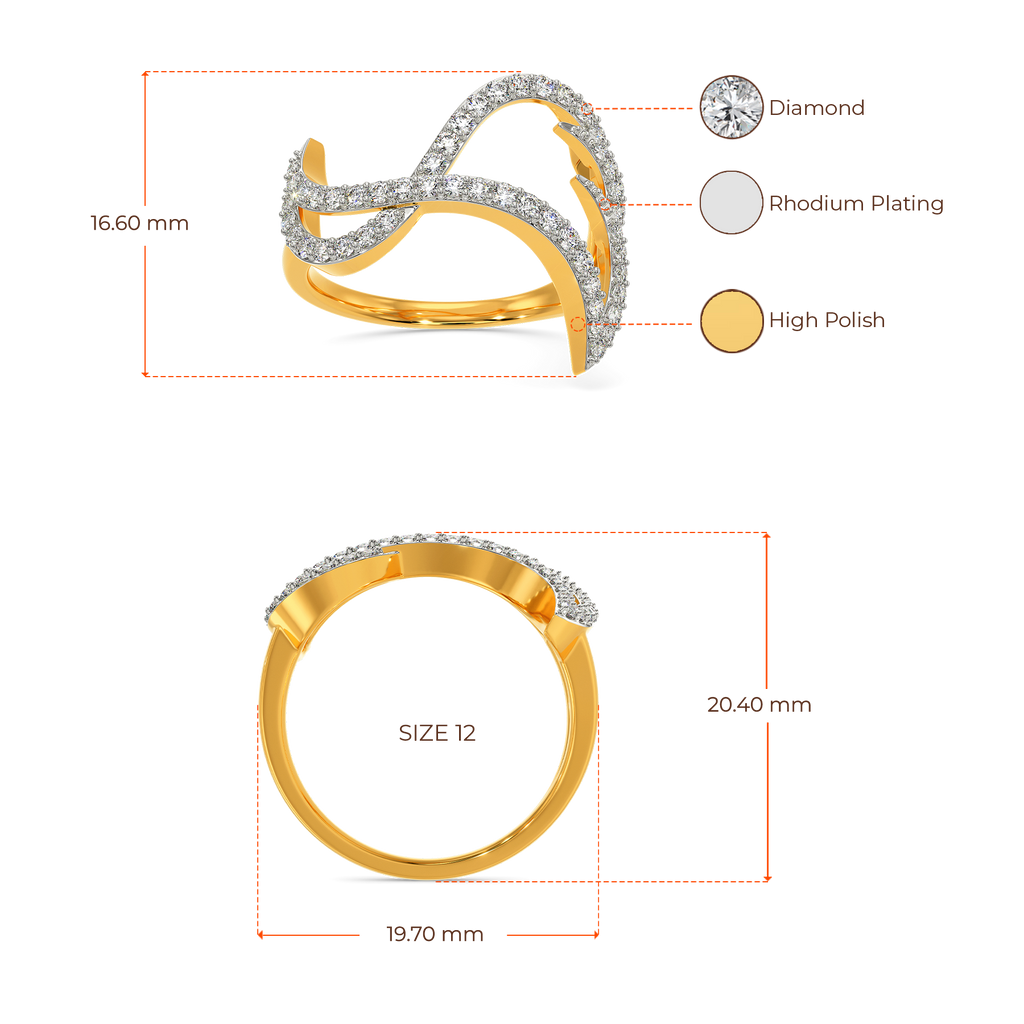 Wings and Party Diamond Rings image