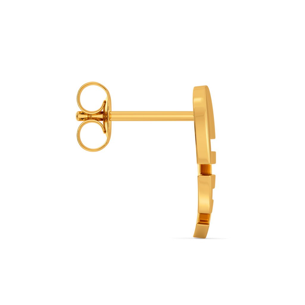 Heart O Mega Gold Earrings