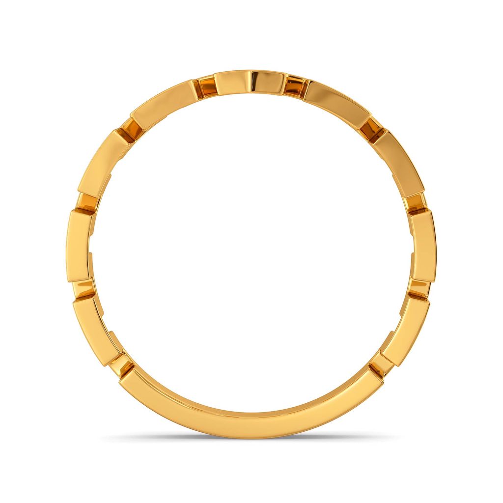 Dramatic Hearts Gold Rings image