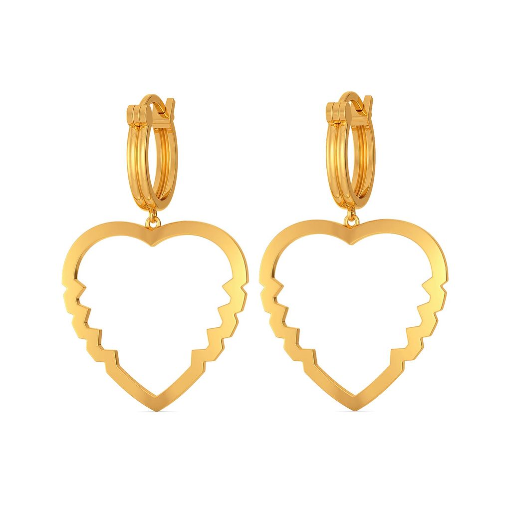 Vision O Love Gold Earrings